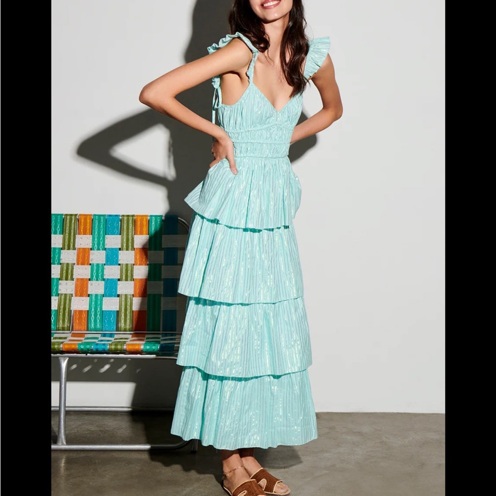 Saylor Myrtle tiered maxi dress